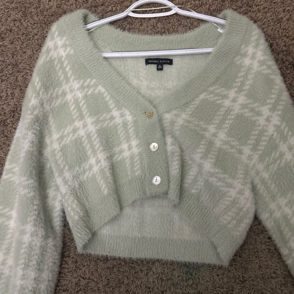 Green pacsun cardigan sweater